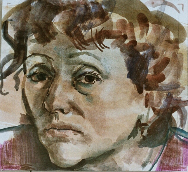 Mother, 17x15cm, watercolor on paper, 2003