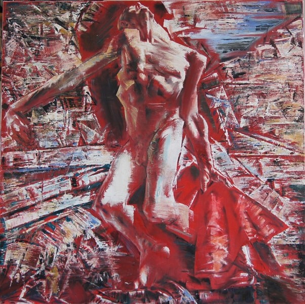 Pain, oil on canvas, 100x100cm, 2013
