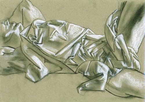  Sketch, pencil and chalk on paper, 21x29cm, 2008