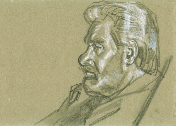  Sketch, pencil and chalk on paper, 21x29cm, 2012