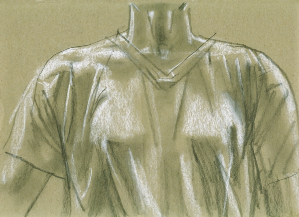  Sketch, pencil and chalk on paper, 21x29cm, 2008