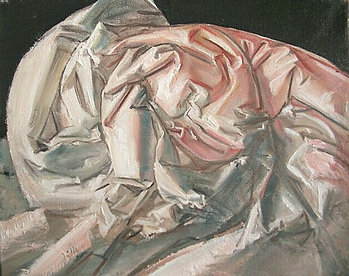 Folds, 30x25cm, oil on canvas, 2007