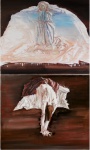 Pain, Diptych, oil on canvas, je 100x120cm, 2014