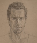 Olivier, pencil and chalk on paper, 35x29cm, 2016