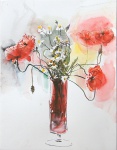 Flowers, watercolor on paper, 35x27 cm, 2014