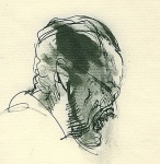  Father, ink on paper, 14x14cm, 1991