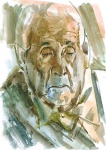 Grandfather, watercolor on paper, 21x29cm, 2002