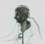 Portrait, ink on paper, 20x20cm, 2010
