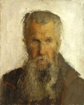 Old Men, oil on canvas, 50x40cm, 1994
